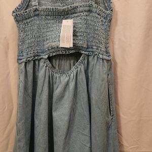 BNWT ADORABLE LIGHT DENIM MINI DRESS FROM AMERICAN EAGLE SIZE S